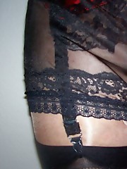 Some incredibly sexy pantie wearing sissies showing off their hard cocks.