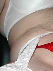 This pantie boy tart shows off his big cock and sexy knickers